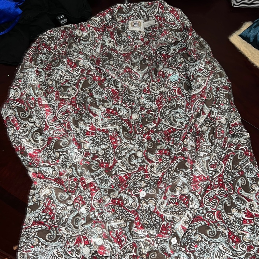 Cinch paisley button down